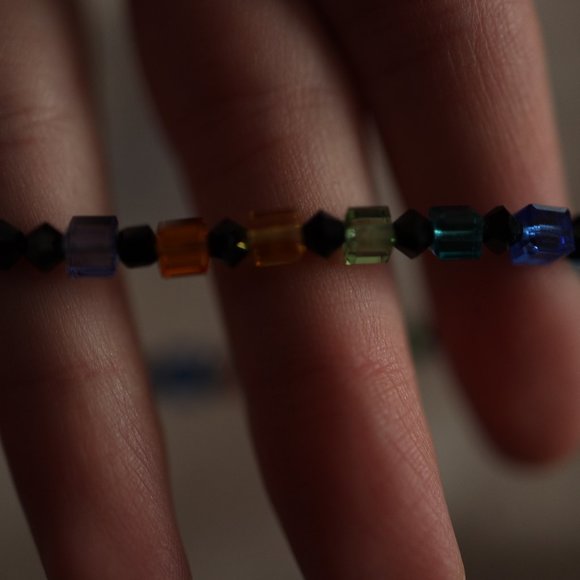 Blue and multi-colored bracelet - Picture 3 of 4